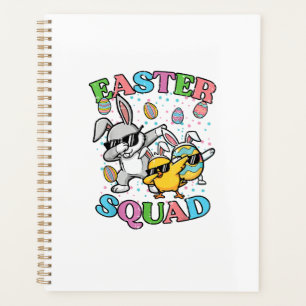 Easter Squad Bunny Egg Chick Dab Crew Matching Men Planner