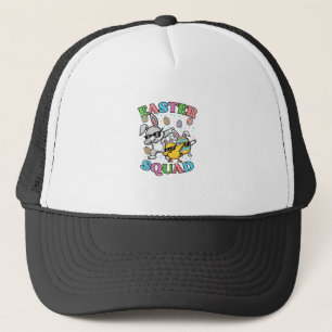 Easter Squad Bunny Egg Chick Dab Crew Matching Men Trucker Hat