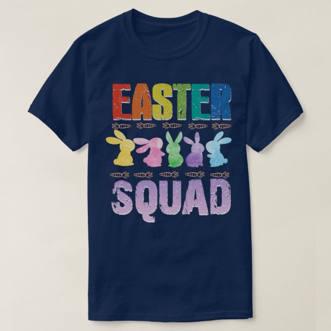 Easter Squad Cute Bunny Easter T-Shirt (Design Front)