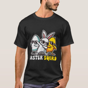 Easter Squad Dabbing Bunny Chick Egg Hunting Match T-Shirt