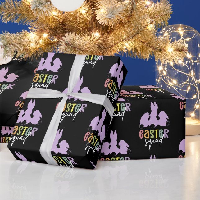 Easter Squad | Easter Egg Hunt Cute Bunny Wrapping Paper (Holidays)