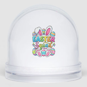Easter Squad Family Matching Couple Easter Men Wom Snowglobe