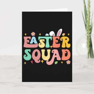 Easter Squad Family Matching Easter Day Bunny Egg Card