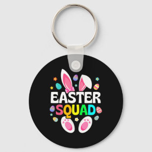 Easter Squad Family Matching Easter Day Bunny Egg  Keychain
