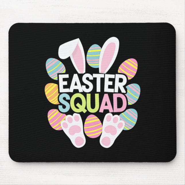 Easter Squad Family Matching Easter Day Bunny Egg  Mouse Pad (Front)