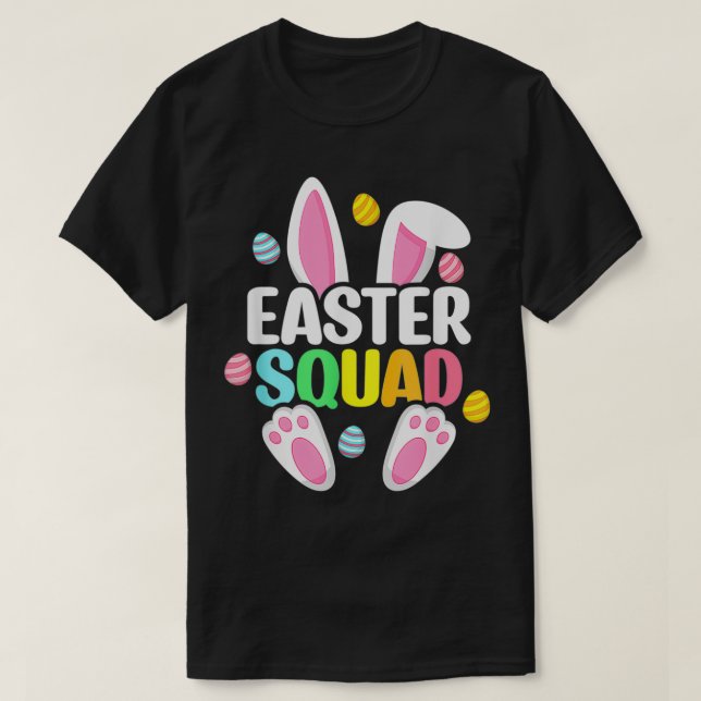 Easter Squad Family Matching Easter Day Bunny Egg  T-Shirt (Design Front)