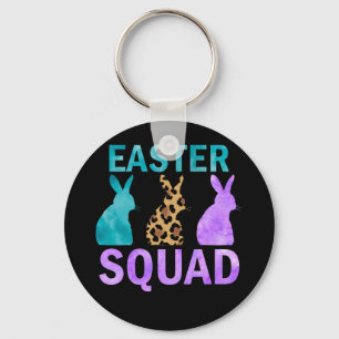 Easter Squad for Women and Girls Easter Bunny Keychain