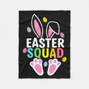 Easter Squad Funny Easter Sunday T Shirt  Fleece Blanket