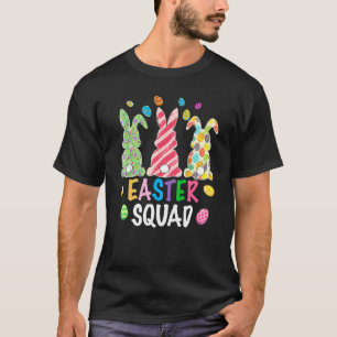 Easter Squad Leopard Easter Bunny Rabbit Egg Hunt  T-Shirt