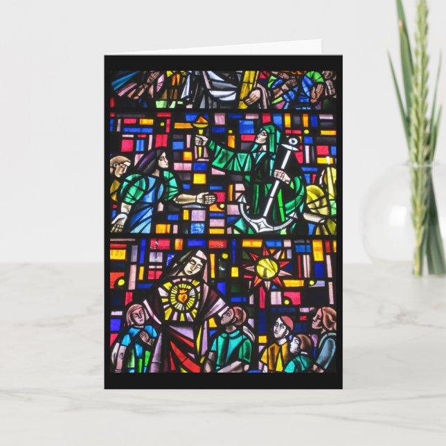 easter stain glass holiday card (Front)