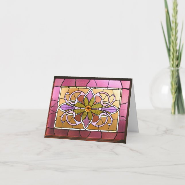 Easter Stained Glass Card (Front)