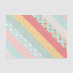 Easter Stripes in Bunnies and Eggs Tissue Paper