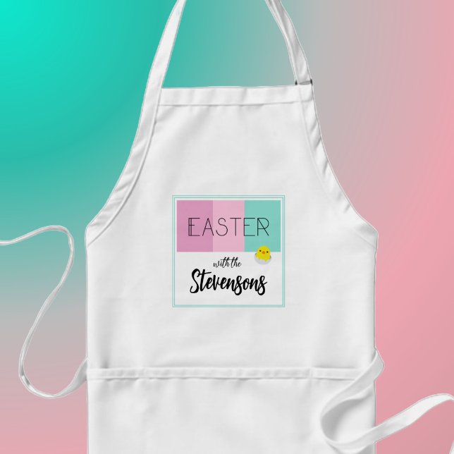 'Easter stripes' | Personalized Easter Apron (Creator Uploaded)