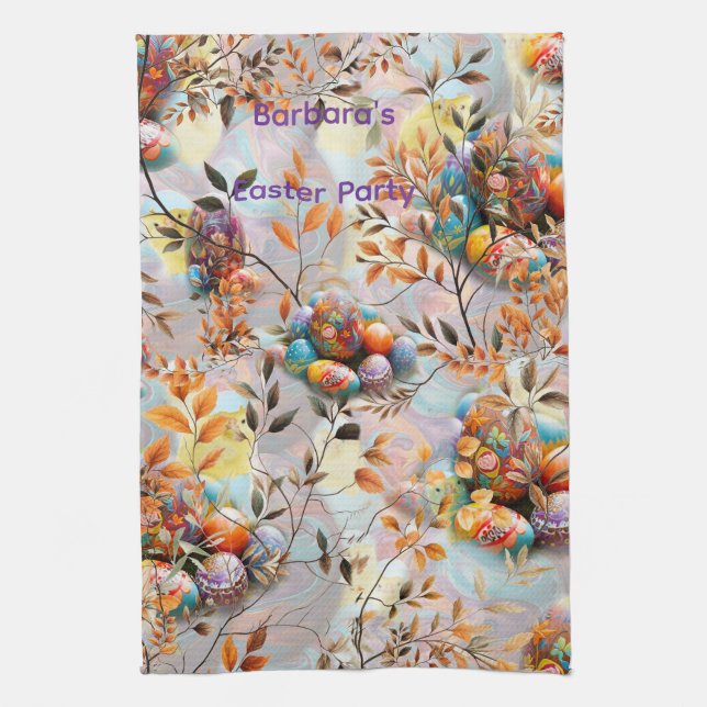 Easter Sunday Celebrations Kitchen Towel (Vertical)