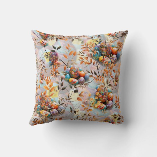 Easter Sunday Celebrations Throw Pillow (Back)