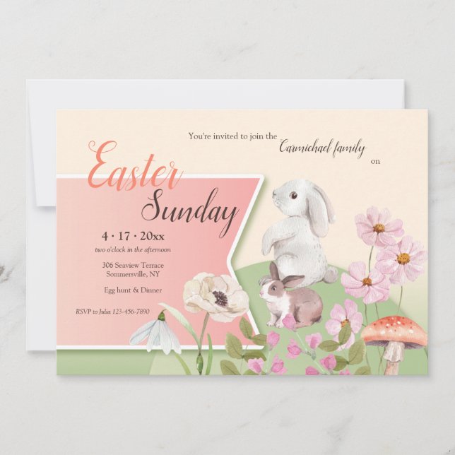 Easter Sunday Invitation (Front)