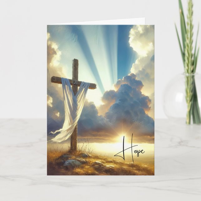 Easter Sunday Morning Sunbeams Card (Front)