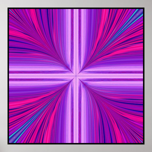Easter Sunday Sunrise Resurrection Fractal Poster (Front)