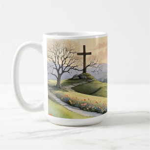 Easter sunrise art illustration coffee mug