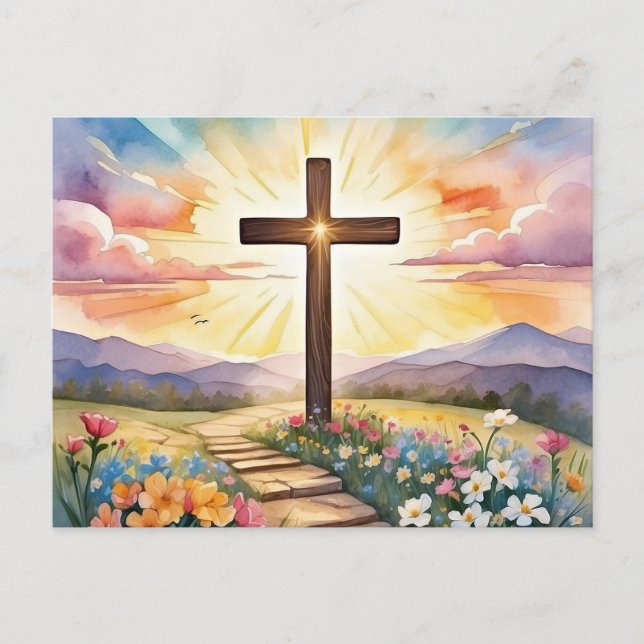 Easter Sunrise illustration Postcard (Front)
