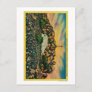 Easter Sunrise Service at Mt. Rubidoux Holiday Postcard