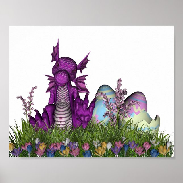 Easter Surprise Baby Dragon Poster (Front)