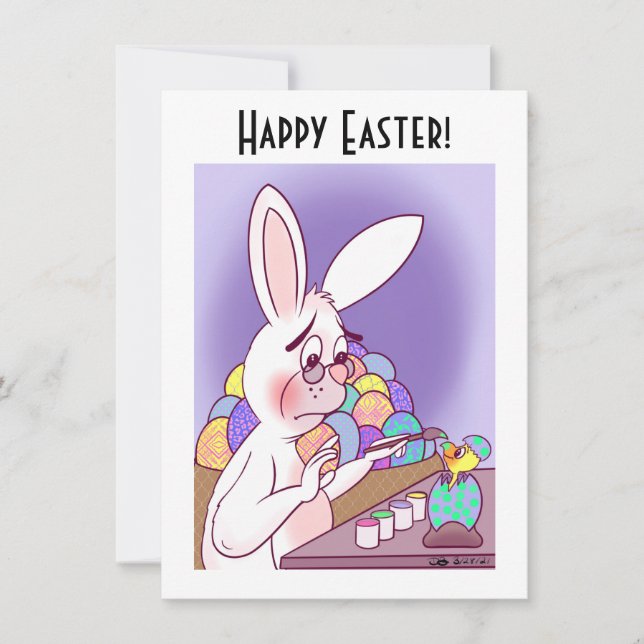 Easter Surprise Flat Note Card (Front)