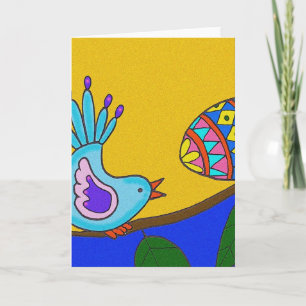 Easter Surprise Ukrainian Folk Art Card