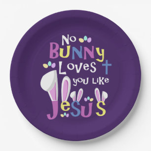 Easter Table Decorations - Easter Bunny Paper Plate