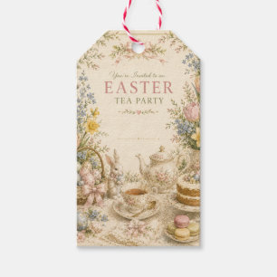 Easter Tea Party , Vintage Floral Celebration Gift Tags
