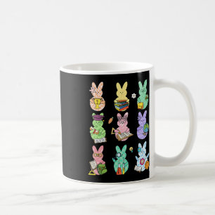 Easter Teacher Bunny Happy Easter Egg Retro Teache Coffee Mug
