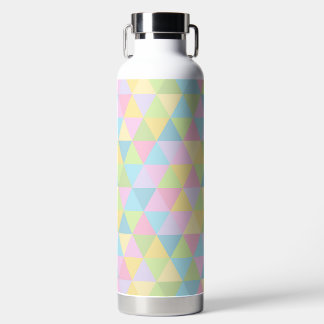 EASTER THEMED PASTEL COLORED TRIANGLES WATER BOTTLE