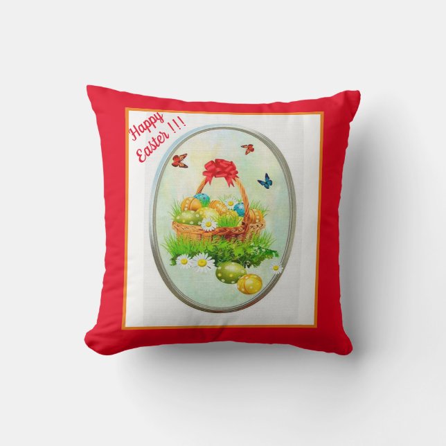 Easter Throw Pillow (Front)