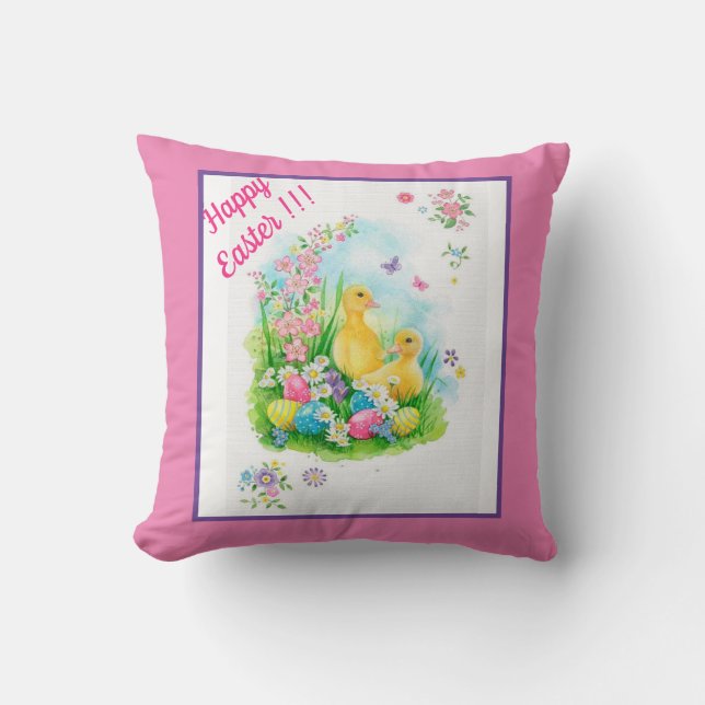 Easter Throw Pillow (Front)