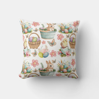Easter Throw Pillow, Spring  Throw Pillow