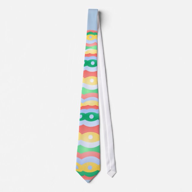 Easter Tie Easter Egg Art Necktie Easter Gifts (Front)