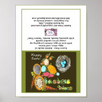 Easter Time Bunny Egg Vine Watch Happy Easter Card
