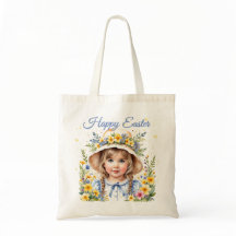 Easter Tote Bag for Little Girl