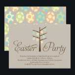 Easter Tree Easter Party Invitation<br><div class="desc">Get everyone ready for Easter festivities with this sweet and adorable Easter party invitation from Berry Berry Sweet.  Design © berryberrysweet.com</div>