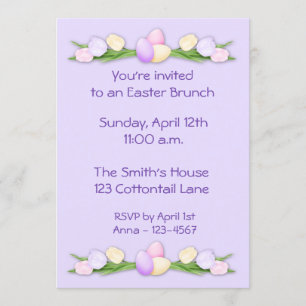 Easter Tulips Invitation