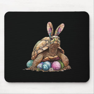 Easter Turtle Easter Turtle Bunny Ears Easter Egg Mouse Pad