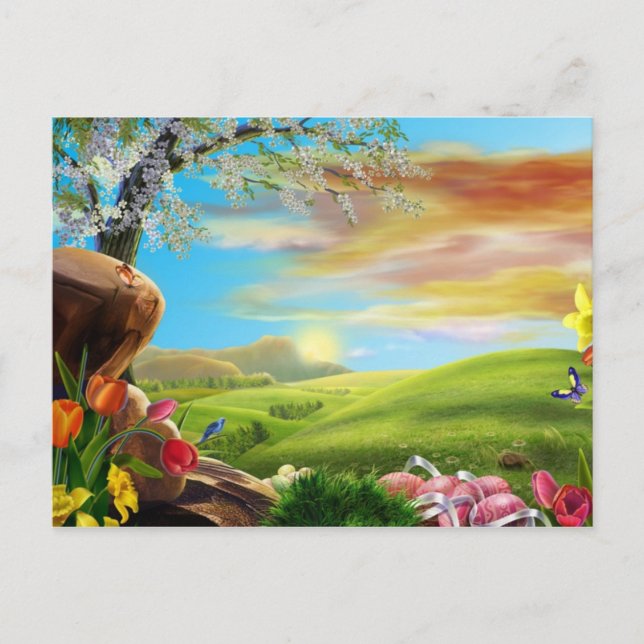 Easter Valley Holiday Postcard (Front)