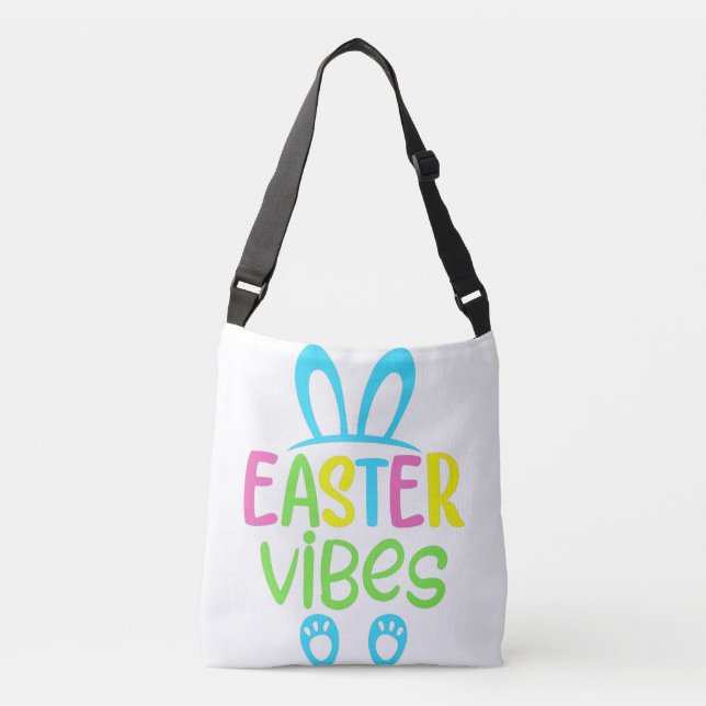Easter Vibes Pastel Crossbody Bag (Front)