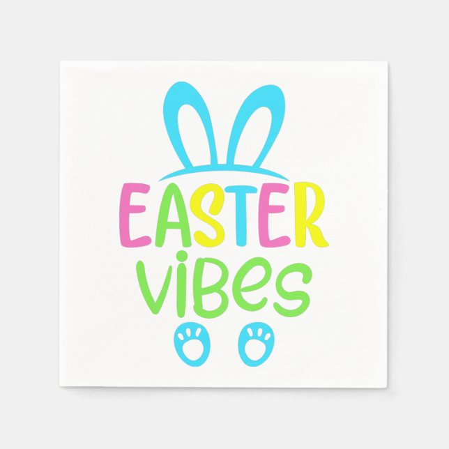Easter Vibes Pastel Napkin (Front)