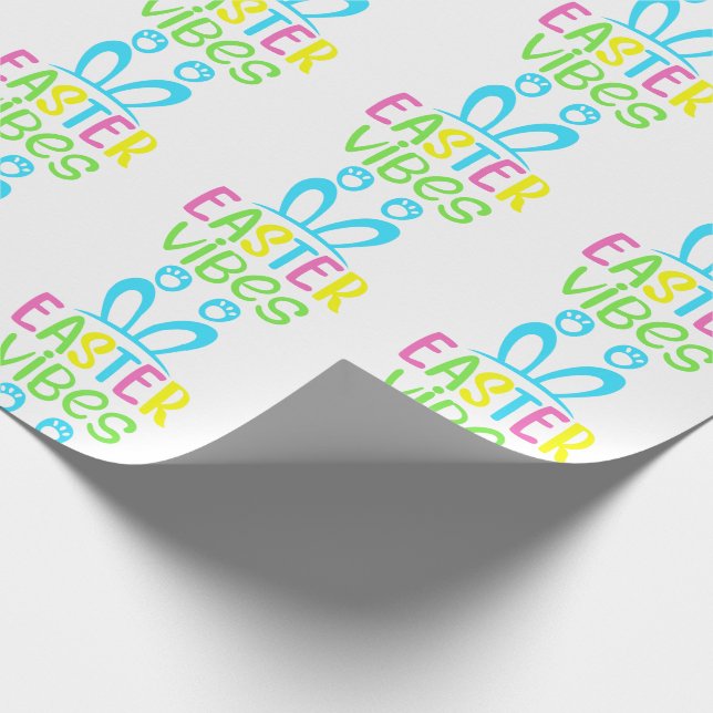 Easter Vibes Pastel Wrapping Paper (Corner)