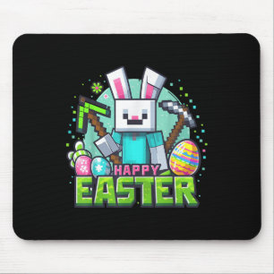 Easter Video Game Bunny Eggs Gaming Gamer Boys Men Mouse Pad