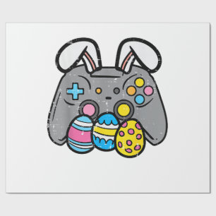 Easter Video Game Bunny Eggs Gaming Gamer Boys Men Wrapping Paper