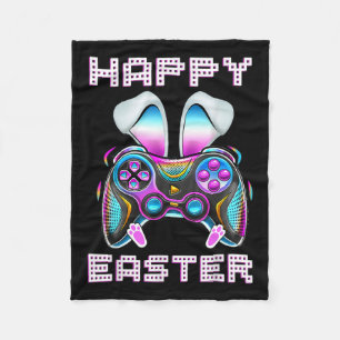 Easter Video Game Controller Funny Gamer Boys Kids Fleece Blanket