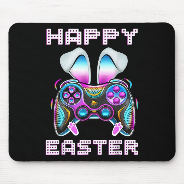 Easter Video Game Controller Funny Gamer Boys Kids Mouse Pad (Front)