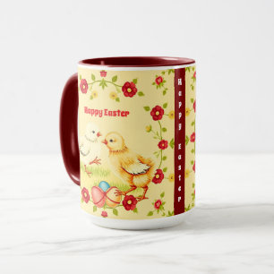 Easter Vintage Little Chicken Holiday Collection Mug